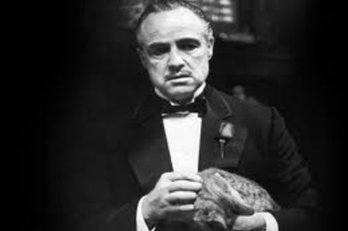 Marlon Brandon en "El Padrino"