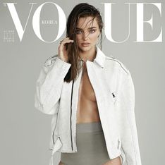 Miranda Kerr : Topless pour le Vogue Coréen (Photos)