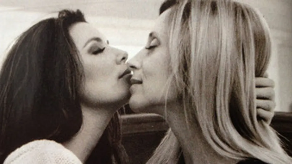 Eva Longoria et Lara Fabian : Leur baiser pour soutenir le mariage gay (Photos)