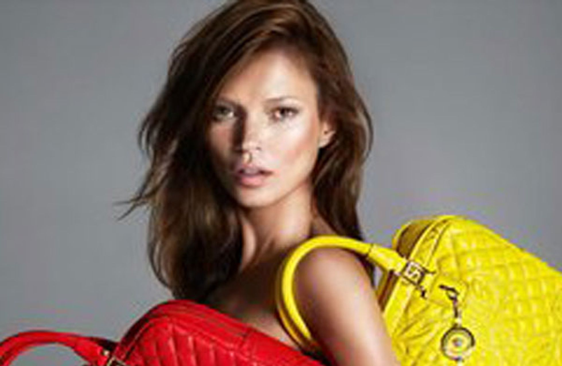 Kate Moss hair: Model goes brunette for Versace