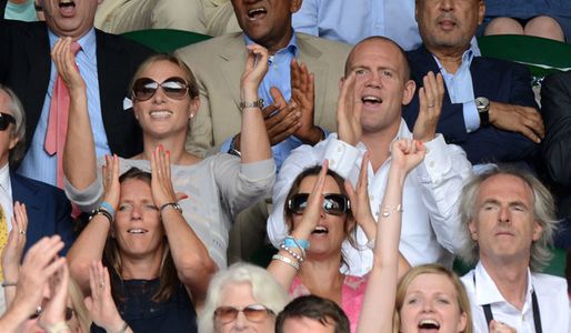 Zara Phillips and Mike Tindall enjoying Murray's win