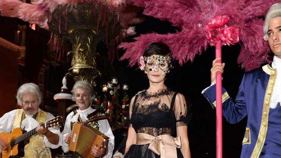 Audrey Tautou : Mystérieuse au bal Dolce&Gabbana (Photos)