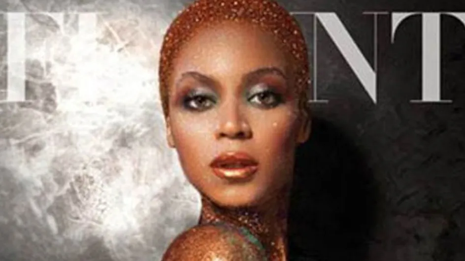 Beyonce bares all in gold body paint photo shoot