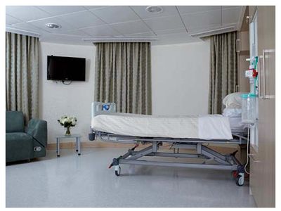 Una de las habitaciones del hospital St. Mary
