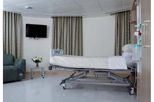 Una de las habitaciones del hospital St. Mary