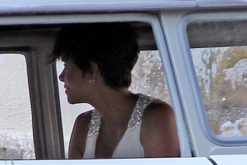 Halle Berry, con su vestido de novia