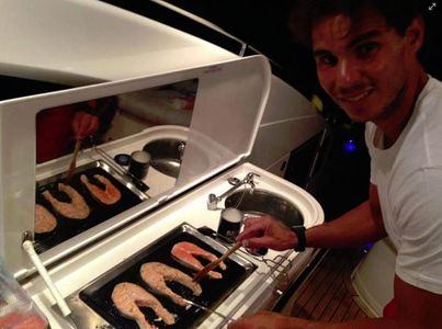 Rafael Nadal hecho todo un chef