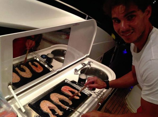 Rafael Nadal hecho todo un chef