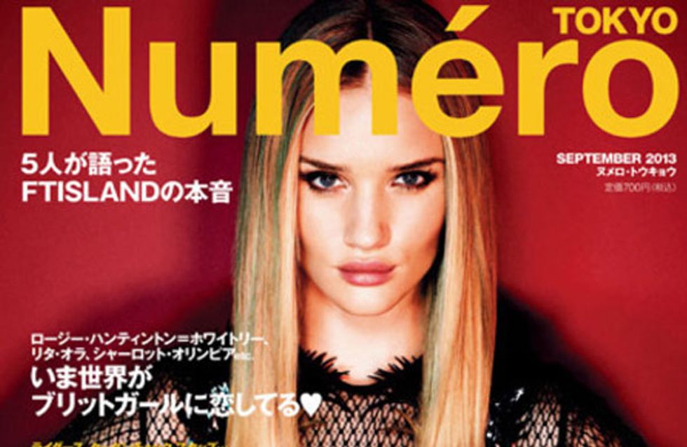 Rosie Huntington Whiteley Debuts New Green Hair