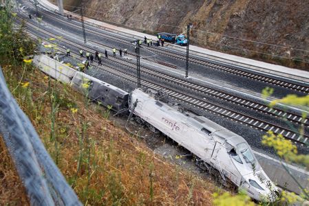 Accidente de tren en Santiago de Compostela