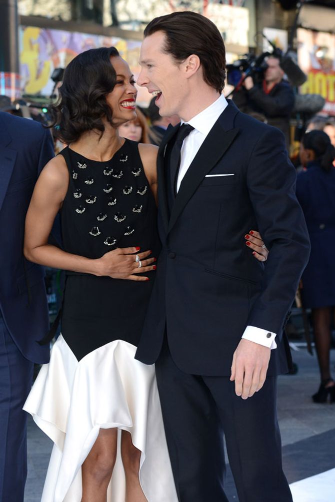 Benedict Cumberbatch and Zoe Saldana