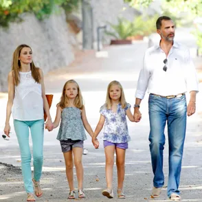 Y, por fin, los Príncipes posaron en Mallorca