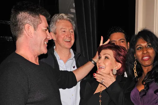 Simon Cowell, Louis Walsh, Sharon Osbourne and Sinitta