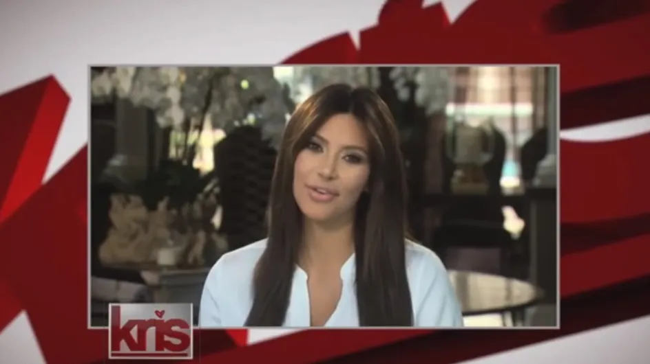 Kim Kardashian : Premier passage télé depuis bébé (vidéo)