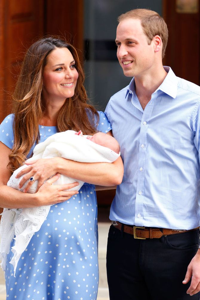 Kate Middleton and Prince William and baby George