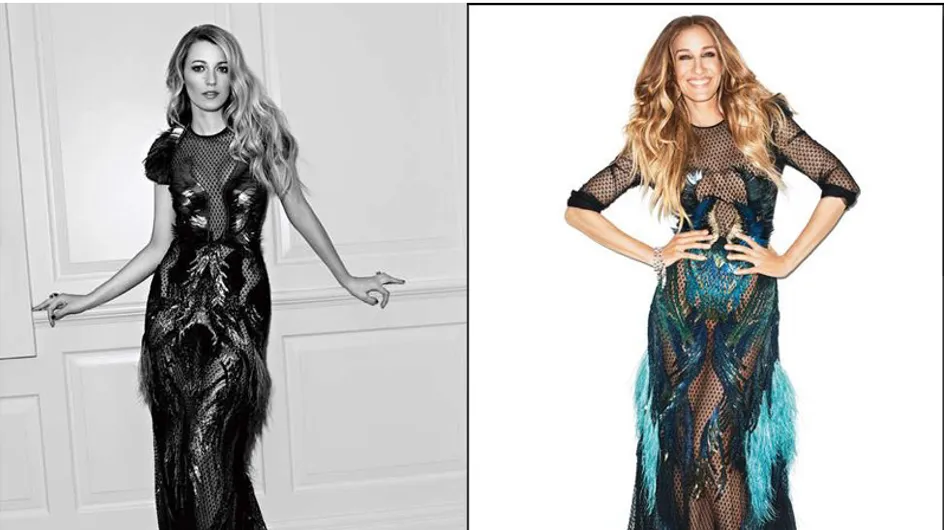 Blake Lively vs Sarah Jessica Parker : Qui porte le mieux la robe transparente Gucci ? (Photos)