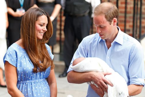 Kate Middleton, Prince William and baby George