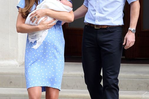Kate Middleton and Prince William and baby George