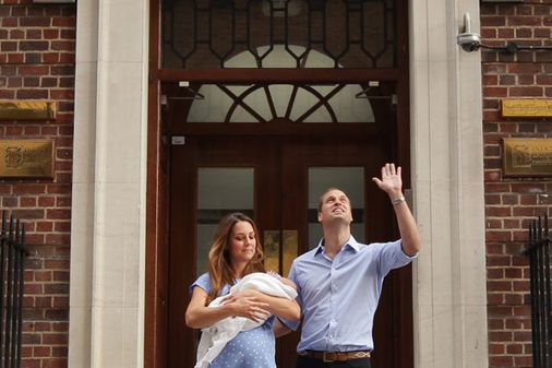 Prince William, Kate Middleton and baby George