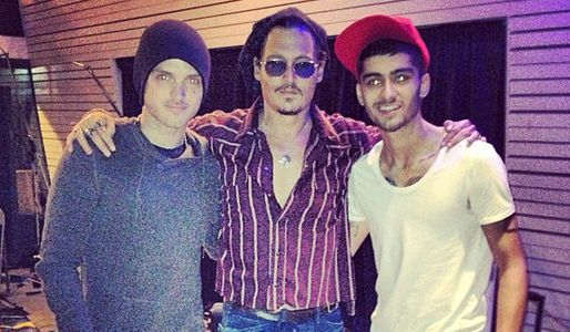 Alexander DeLeon, Johnny Depp and Zayn Malik