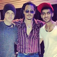 Zayn Malik hits recording studio with Johnny Depp after getting new pirate tattoo