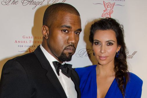 Kanye West and Kim Kardashian