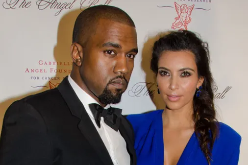 Kanye West and Kim Kardashian