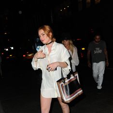 Lindsay Lohan, en chemise mais sans pantalon !