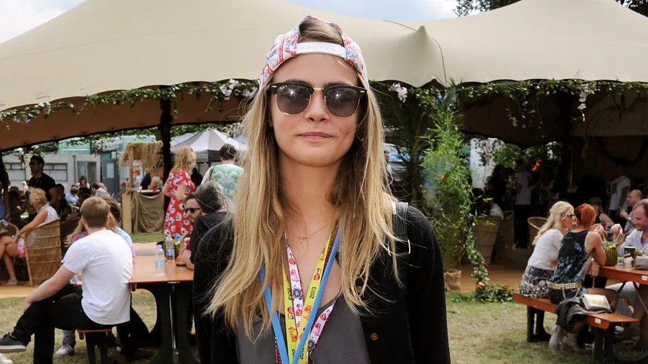 Cara Delevingne : Son look rock et bohème pour le V Festival