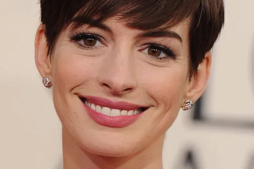 Celebrities get bang on trend with full frontal fringes