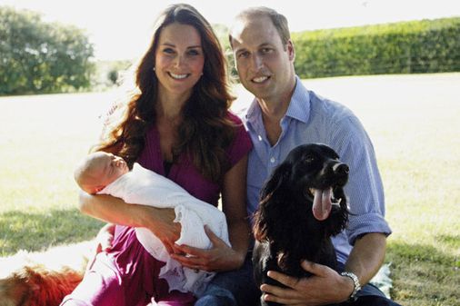Kate Middleton, Prince William and baby George