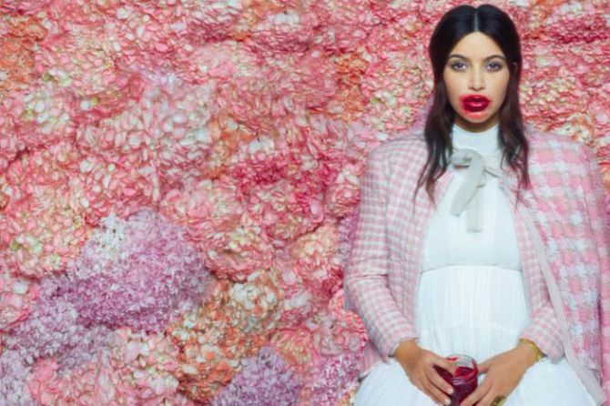 Kim Kardashian in bizarre Karl Lagerfeld photo shoot
