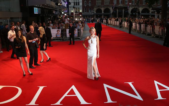 Naomi Watts en el estreno de "Diana"