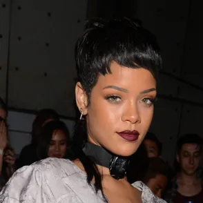 Rihanna debuts New York Fashion Week mullet