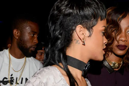 Rihanna debuts New York Fashion Week mullet