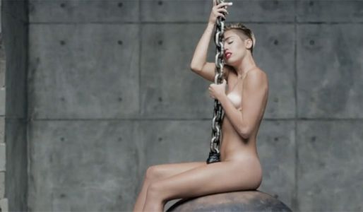 Miley Cyrus in 'Wrecking Ball'