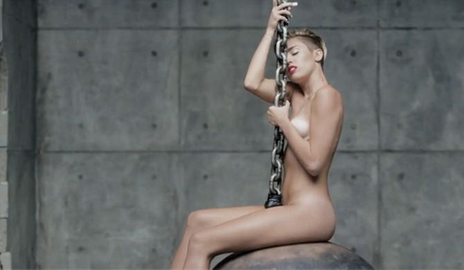 Miley Cyrus in 'Wrecking Ball'