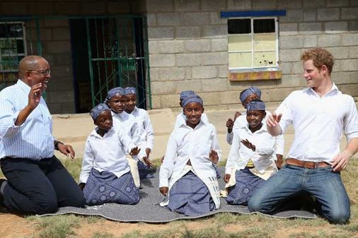 Prince Harry in Lesotho, Africa