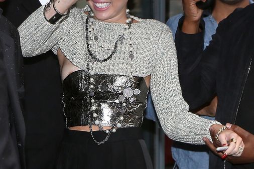 Miley Cyrus's nip slip in Paris