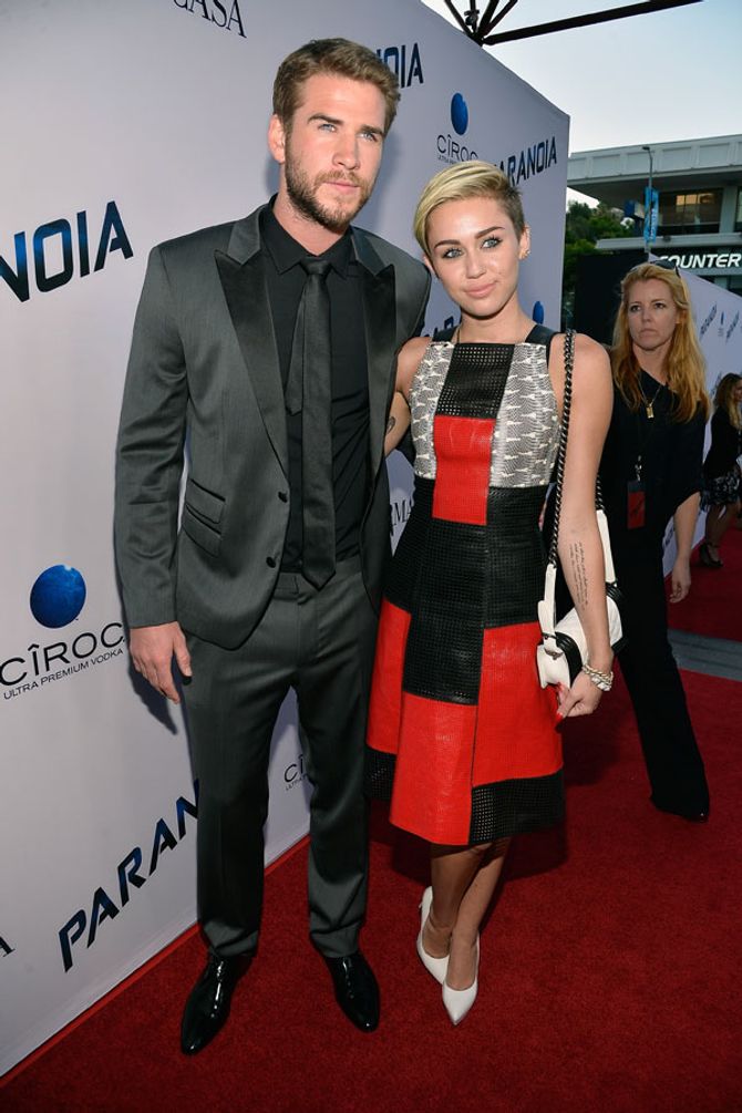 Liam Hemsworth and Miley Cyrus