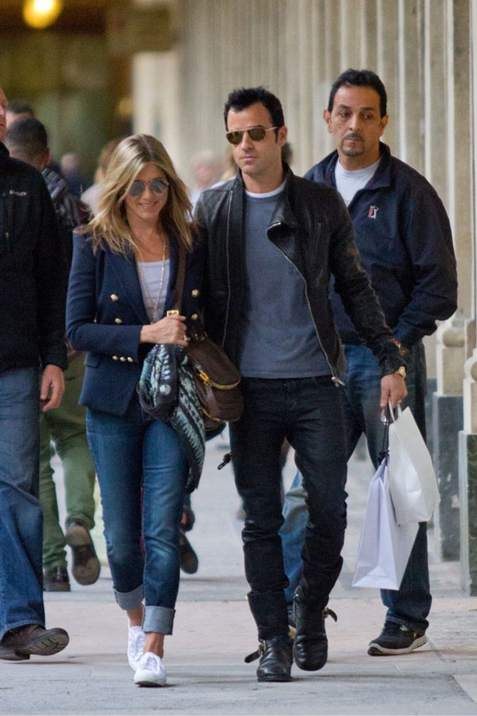 Jennifer Aniston and Justin Theroux