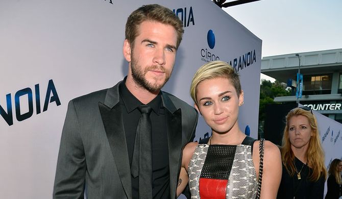 Liam Hemsworth and Miley Cyrus