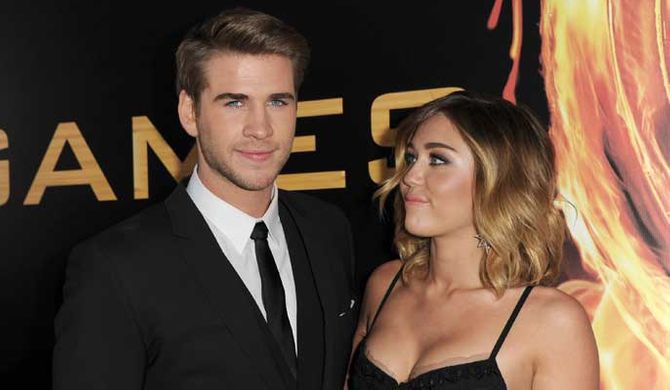 Liam Hemsworth and Miley Cyrus
