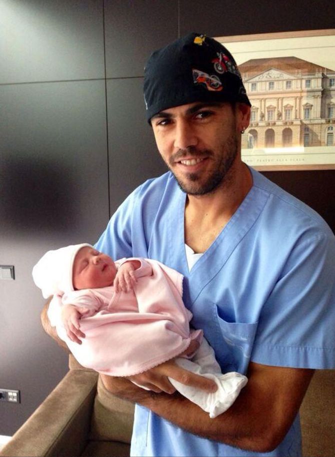 Victor Valdés es padre de familia numerosa