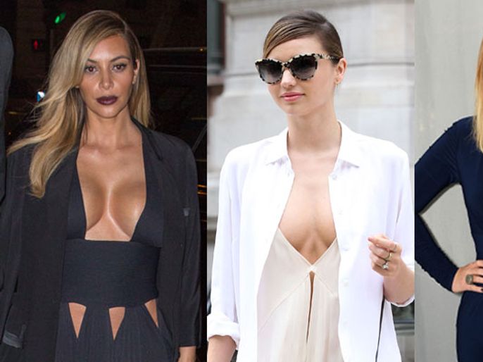 Underboob': Celebs go wild for upside down cleavage trend