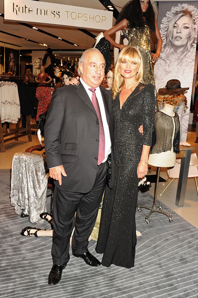 Kate Moss and Sir Philip Green