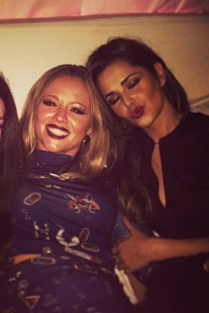 Kimberley Walsh and Cheryl Cole