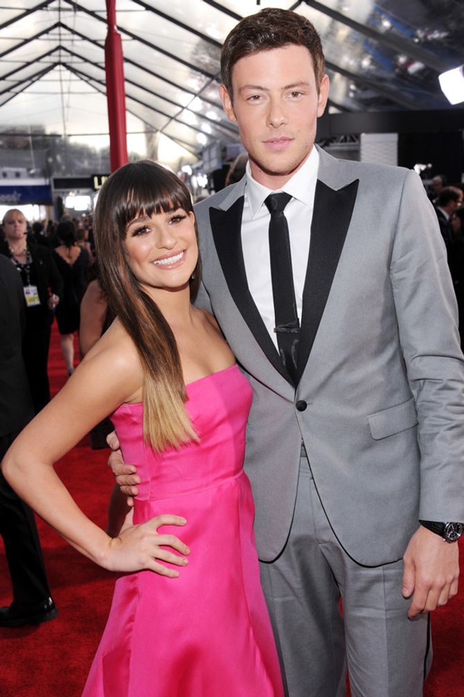Lea Michele and Cory Monteith