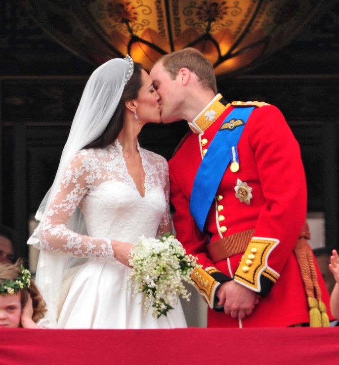 William & Kate bei ihrer Hochzeit