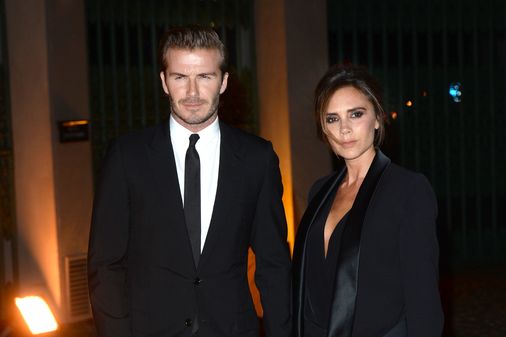 Victoria y David Beckham